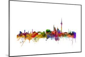 Berlin Germany Skyline-Michael Tompsett-Mounted Art Print