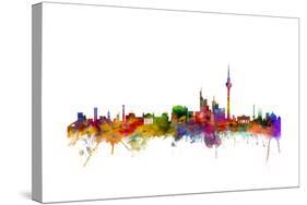 Berlin Germany Skyline-Michael Tompsett-Stretched Canvas