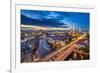 Berlin, Germany Viewed from above the Spree River.-SeanPavonePhoto-Framed Photographic Print