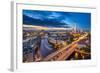Berlin, Germany Viewed from above the Spree River.-SeanPavonePhoto-Framed Photographic Print