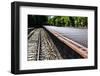 Berlin-Grunewald, Germany. Train Platform 17, Holocaust Memorial where 50,000 Jews were deported to-Miva Stock-Framed Photographic Print