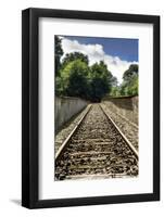 Berlin-Grunewald, Germany. Train Platform 17, Holocaust Memorial where 50,000 Jews were deported to-Miva Stock-Framed Photographic Print