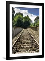 Berlin-Grunewald, Germany. Train Platform 17, Holocaust Memorial where 50,000 Jews were deported to-Miva Stock-Framed Photographic Print