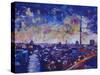 Berlin Impressive Skyline at Night-M. Bleichner-Stretched Canvas