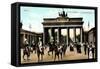 Berlin, Kaiser Wilhelm II, Am Brandenburger Tor-null-Framed Stretched Canvas