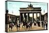 Berlin, Kaiser Wilhelm II, Am Brandenburger Tor-null-Stretched Canvas