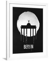 Berlin Landmark Black-null-Framed Art Print