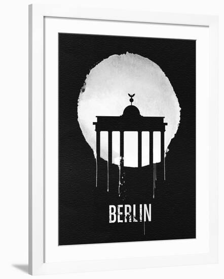 Berlin Landmark Black-null-Framed Art Print