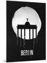 Berlin Landmark Black-null-Mounted Art Print