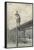 Berlin, Lighting the Gas Lights-null-Framed Photographic Print