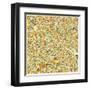 Berlin Map-Jazzberry Blue-Framed Art Print