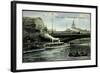 Berlin Mitte, Spree, Bahnhof Friedrichstraße, Dampfer-null-Framed Giclee Print