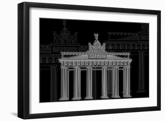 Berlin Night-Cristian Mielu-Framed Art Print