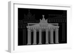 Berlin Night-Cristian Mielu-Framed Art Print