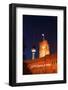 Berlin, Nikolaiviertel, Television Tower, Rotes Rathaus (Red City Hall), Night-Catharina Lux-Framed Photographic Print