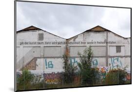 Berlin, Oberschšneweide, Disused Power Station, Facade with Writing-Catharina Lux-Mounted Photographic Print