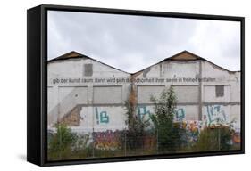 Berlin, Oberschšneweide, Disused Power Station, Facade with Writing-Catharina Lux-Framed Stretched Canvas