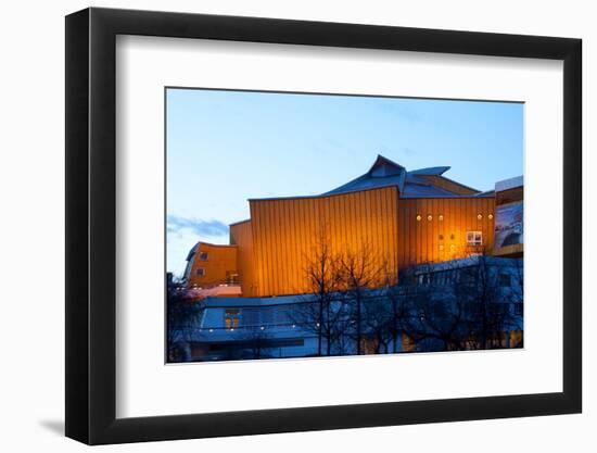 Berlin, Potsdamer Stra§e, Philharmonie, Dusk-Catharina Lux-Framed Photographic Print