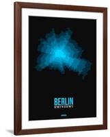 Berlin Radiant Map 1-NaxArt-Framed Art Print