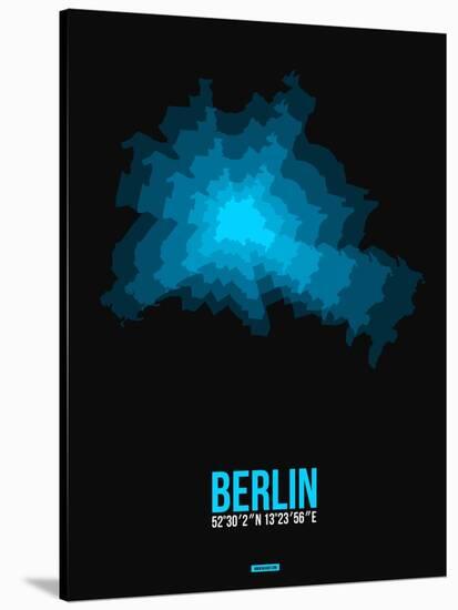 Berlin Radiant Map 1-NaxArt-Stretched Canvas