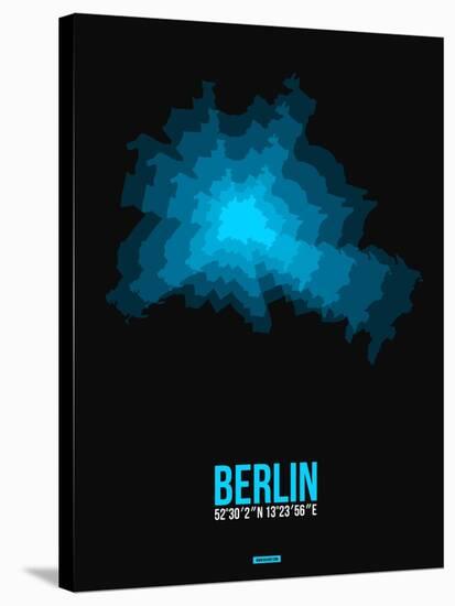 Berlin Radiant Map 1-NaxArt-Stretched Canvas