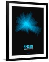 Berlin Radiant Map 1-NaxArt-Framed Art Print