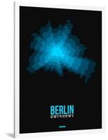 Berlin Radiant Map 1-NaxArt-Framed Art Print