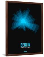 Berlin Radiant Map 1-NaxArt-Framed Art Print