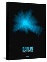 Berlin Radiant Map 1-NaxArt-Framed Stretched Canvas