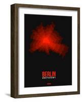 Berlin Radiant Map 2-NaxArt-Framed Art Print