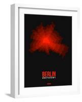 Berlin Radiant Map 2-NaxArt-Framed Art Print