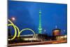 Berlin, Radio Tower, Looping Sculpture, Night-Catharina Lux-Mounted Photographic Print