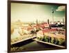 Berlin - Rotes Rathau And The River Spree-Michal Bednarek-Framed Art Print