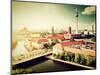 Berlin - Rotes Rathau And The River Spree-Michal Bednarek-Mounted Art Print