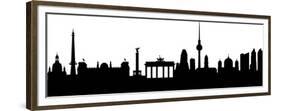 Berlin Silhouette-HAS-Vektor-Framed Premium Giclee Print