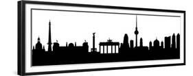 Berlin Silhouette-HAS-Vektor-Framed Premium Giclee Print