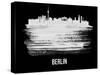 Berlin  Skyline Brush Stroke - White-NaxArt-Stretched Canvas
