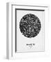 Berlin Street Map Black on White-NaxArt-Framed Art Print