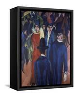 Berlin Street Scene, 1913-Ernst Ludwig Kirchner-Framed Stretched Canvas