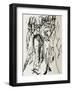 Berlin Street Scene-Ernst Ludwig Kirchner-Framed Art Print