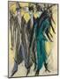 Berlin Street-Ernst Ludwig Kirchner-Mounted Giclee Print