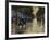 Berlin Streetscene in the Rain; Berliner Strassenszene in Regen-Lesser Ury-Framed Giclee Print