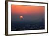 Berlin, Sunset, Silhouettes-Catharina Lux-Framed Photographic Print