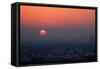 Berlin, Sunset, Silhouettes-Catharina Lux-Framed Stretched Canvas