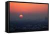 Berlin, Sunset, Silhouettes-Catharina Lux-Framed Stretched Canvas