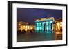 Berlin, the Brandenburg Gate, Night Photography-Catharina Lux-Framed Photographic Print