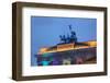 Berlin, the Brandenburg Gate, Night Photography-Catharina Lux-Framed Photographic Print