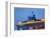 Berlin, the Brandenburg Gate, Night Photography-Catharina Lux-Framed Photographic Print