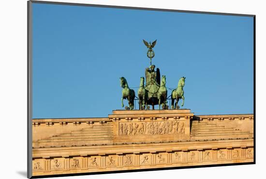 Berlin, the Brandenburg Gate, Quadriga-Catharina Lux-Mounted Photographic Print