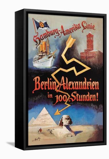 Berlin to Alexandria in 100 Hours on the Hamburg-Amerika Cruise Line-null-Framed Stretched Canvas